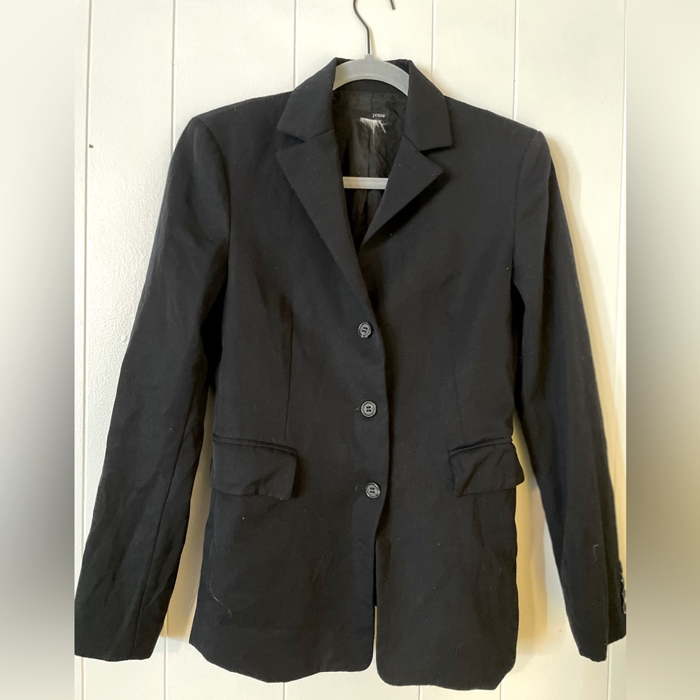 JCrew Black blazer with pockets size small